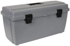 Flambeau - 1 Compartment 1 Tray Utility Tool Box - 20-5/8" Wide x 7-1/2" Deep x 10" High, Copolymer Resin, Gray - USA Tool & Supply