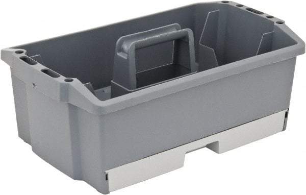 Flambeau - 12 Compartment 1 Tray Utility Tool Box - 13-3/4" Wide x 9" Deep x 4" High, Copolymer Resin, Gray - USA Tool & Supply