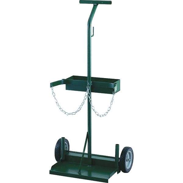 Harper Trucks - 43-1/2" OAH Hand Truck - Single Grip Handle, Semi-Pneumatic Wheels - USA Tool & Supply