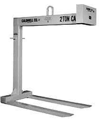 Caldwell - 6,000 Lb Capacity Pallet Lifter - 42" Long x 5" Wide, 4" Eye Thickness, 25" Outside Diameter - USA Tool & Supply