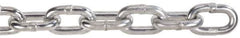 Peerless Chain - 63 Ft. Long, 2650 Lbs. Load Capacity, Carbon Steel Proof Coil Chain - 3 Grade, 1.356 Inch Inside Long x 0.569 Inch Inside Wide - USA Tool & Supply