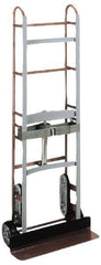 Wesco Industrial Products - 750 Lb Capacity 59" OAH Appliance Hand Truck - Dual Grip Handle, Steel, Mold-On Rubber Wheels - USA Tool & Supply