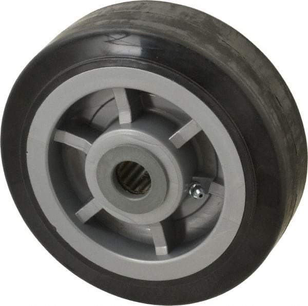 Fairbanks - 6 Inch Diameter x 2 Inch Wide, Polyurethane Caster Wheel - 750 Lb. Capacity, 2-3/16 Inch Hub Length, 3/4 Inch Axle Diameter, Roller Bearing - USA Tool & Supply