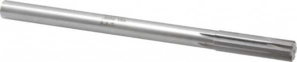 Made in USA - 0.605" Carbide-Tipped 6 Flute Chucking Reamer - USA Tool & Supply