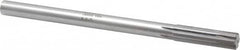 Made in USA - 0.605" Carbide-Tipped 6 Flute Chucking Reamer - USA Tool & Supply