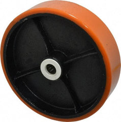 Fairbanks - 8 Inch Diameter x 2 Inch Wide, Polyurethane Caster Wheel - 1,260 Lb. Capacity, 2-3/16 Inch Hub Length, 3/4 Inch Axle Diameter, Roller Bearing - USA Tool & Supply