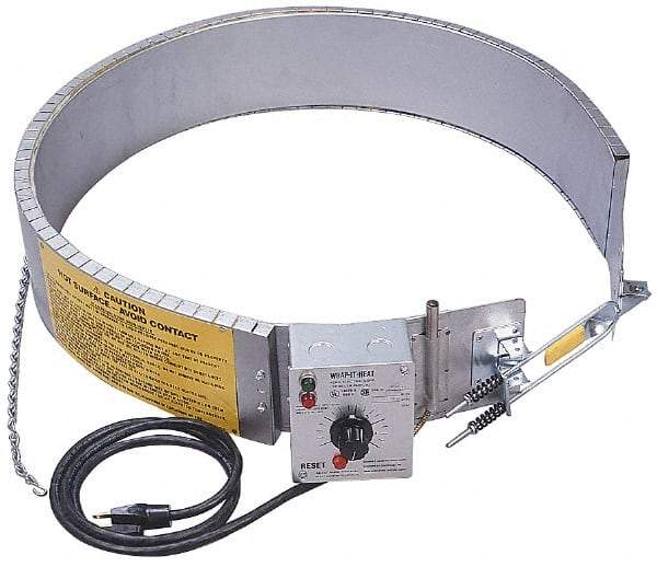 Made in USA - 55 Gallon Water Boil-Off with Thermostat Control - 240 Volt, 12.5 Amps, 70°F to 250°F Thermostat Rating - USA Tool & Supply