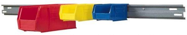Akro-Mils - 48" Wide x 3" High, Gray Bin Hanging Rail - Use with Akro-Mils - 30-210, 30-220, 30-230 - USA Tool & Supply