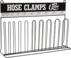 Durham - Blue 10 Post Hose Clamp Rack - 23-1/4" Wide x 15-3/4" High x 5-3/8" Deep - USA Tool & Supply