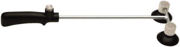 Made in USA - 6 Lb. Capacity Handled Vacuum Lifter - 2-1/8 Inch Diameter Double Cup and 15 Inch Handle Length - USA Tool & Supply