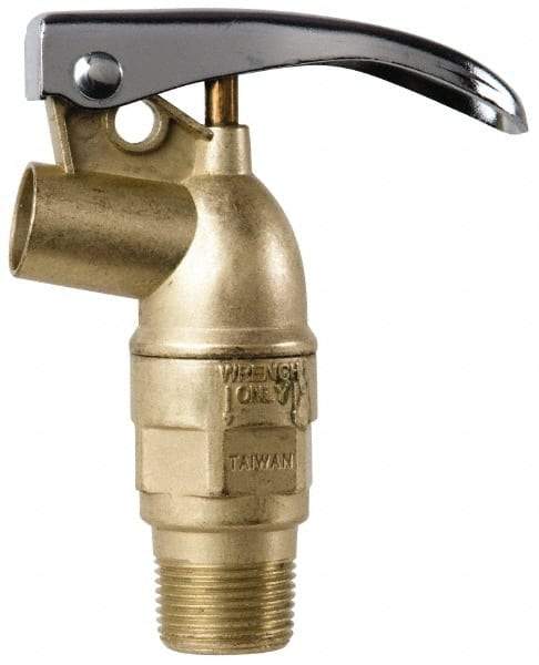 Value Collection - 3/4" NPT Zinc Rigid Drum Faucet - No Arrester, Self Closing - USA Tool & Supply