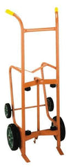 Wesco Industrial Products - 1,000 Lb Load Capacity, 55 Gal Drum Hand Truck - 24" Wide x 56" High, 4 Wheels - USA Tool & Supply