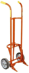 Wesco Industrial Products - 1,000 Lb Load Capacity, 55 Gal Drum Hand Truck - 24" Wide x 58" High, 4 Wheels - USA Tool & Supply