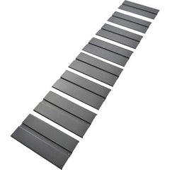 Edsal - 96" Wide, Open Shelving Ribbed Steel Decking - 48" Deep, Use with Edsal System II - USA Tool & Supply