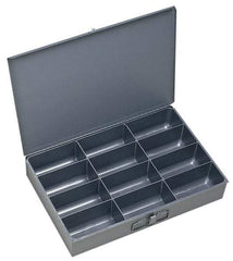 Durham - 12 Compartment Small Steel Storage Drawer - 18 Inches Wide x 12 Inches Deep - USA Tool & Supply