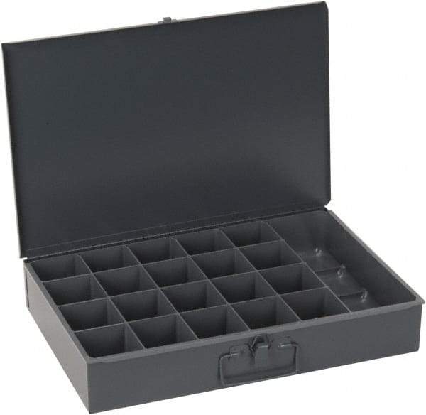 Durham - 21 Compartment Small Steel Storage Drawer - 18 Inches Wide x 12 Inches Deep - USA Tool & Supply