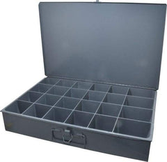 Durham - 24 Compartment Small Steel Storage Drawer - 18 Inches Wide x 12 Inches Deep - USA Tool & Supply