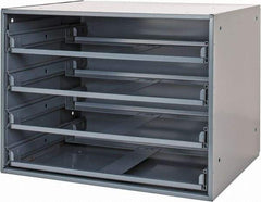 Durham - 4 Drawer, Small Parts Slide Rack Cabinet - 15-3/4" Deep x 20" Wide x 15" High - USA Tool & Supply