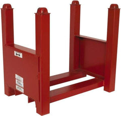 Made in USA - 5,600 Lb Capacity, Orange Stocking Modular Steel Bar Storage Stack - 15" Wide x 20" High - USA Tool & Supply