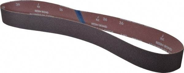 Norton - 2" Wide x 48" OAL, 36 Grit, Aluminum Oxide Abrasive Belt - Aluminum Oxide, Very Coarse, Coated, X Weighted Cloth Backing, Series R228 - USA Tool & Supply