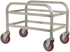 Win-Holt - 16" Wide x 24" Long x 19" High Tote Cart - 1 Slot, 1 Tote, Aluminum - USA Tool & Supply