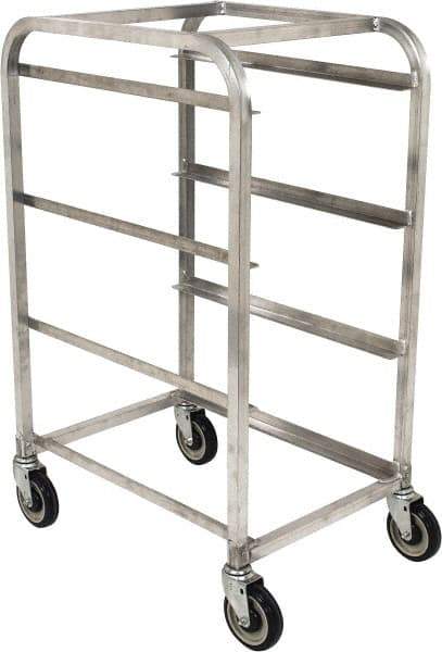 Win-Holt - 19" Wide x 27" Long x 41" High Tote Cart - 3 Slot, 3 Tote, Aluminum - USA Tool & Supply