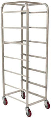 Win-Holt - 19" Wide x 27" Long x 71" High Tote Cart - 6 Slot, 6 Tote, Aluminum - USA Tool & Supply