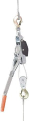 Mini-Mule - 2,000 Lb Lifting Capacity, 12' Lift Height, Lever Hoist - Made from Wire Rope - USA Tool & Supply