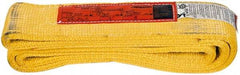 Made in USA - 3' Long x 3" Wide, 12,200 Lb Basket Capacity, 12,200 Lb Vertical Capacity, 2 Ply, Nylon Web Sling - 9,760 Lb Choker Capacity - USA Tool & Supply
