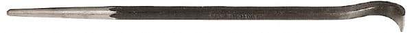 Mayhew - 9" OAL Rolling Head Pry Bar - 3/8" Tip Width - USA Tool & Supply