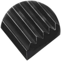 Wearwell - 150 Ft. Long x 3 Ft. Wide, Vinyl Surface, Ribbed Entrance Matting - 1/8 Inch Thick, Indoor, Vinyl, Black, Series 381 - USA Tool & Supply