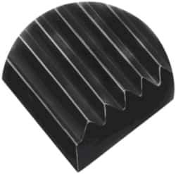 Wearwell - 150 Ft. Long x 2 Ft. Wide, Vinyl Surface, Ribbed Entrance Matting - 1/8 Inch Thick, Indoor, Vinyl, Black, Series 381 - USA Tool & Supply