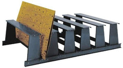 Made in USA - 1 Bay, 6,500 Lb Capacity, Gray Vertical Storage Rack - 84" Wide x 31" High - USA Tool & Supply