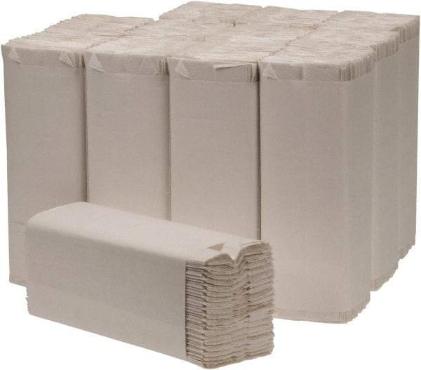 PRO-SOURCE - White C-Fold Paper Towels - 10" Wide, ECF & PCF Chlorine Free - USA Tool & Supply