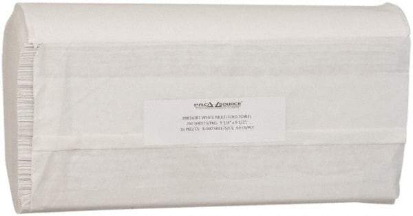 Value Collection - White Multi-Fold Paper Towels - 70 Sheets per Roll, 16 Packages per case - USA Tool & Supply