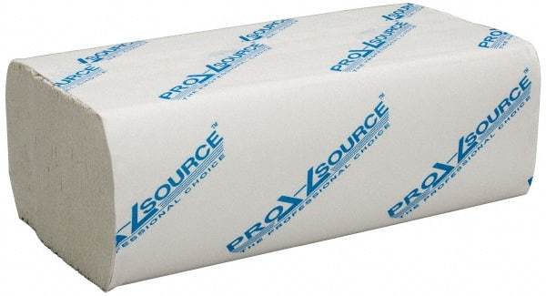 PRO-SOURCE - 1 Ply White Multi-Fold Paper Towels - 9" Wide - USA Tool & Supply