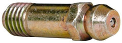 Value Collection - Straight Head Angle, 1/4-28 Steel Standard Grease Fitting - 7.94mm Hex - USA Tool & Supply