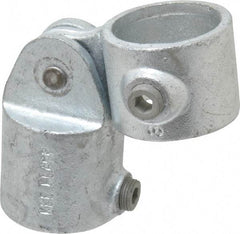 Kee - 1-1/2" Pipe, Malleable Iron Swivel Socket Pipe Rail Fitting - Galvanized Finish - USA Tool & Supply