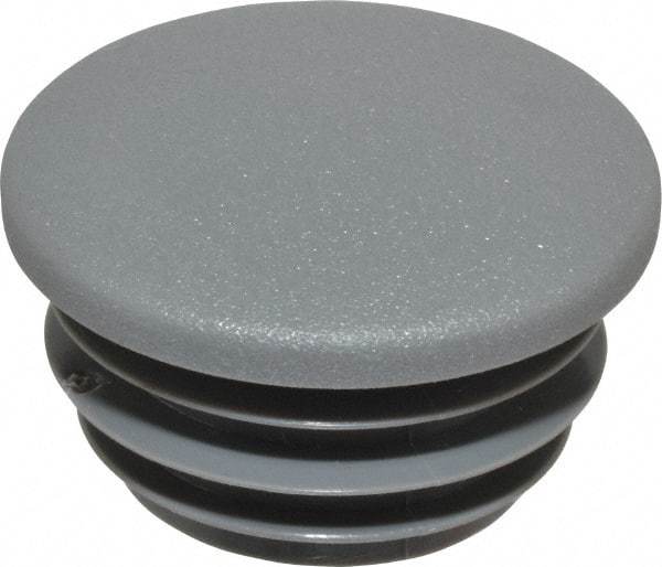 Kee - 1" Pipe, Plastic Plug Pipe Rail Fitting - Gray - USA Tool & Supply