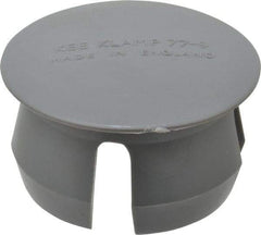 Kee - 2" Pipe, Plastic Plug Pipe Rail Fitting - Gray - USA Tool & Supply