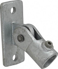 Kee - 3/4" Pipe, Swivel Flange, Malleable Iron Flange Pipe Rail Fitting - Galvanized Finish - USA Tool & Supply