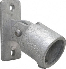 Kee - 2" Pipe, Swivel Flange, Malleable Iron Flange Pipe Rail Fitting - Galvanized Finish - USA Tool & Supply