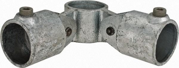 Kee - 1-1/2" Pipe, Malleable Iron Swivel Socket Pipe Rail Fitting - Galvanized Finish - USA Tool & Supply