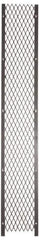 Folding Guard - 2' Wide x 10' High, Temporary Structure Woven Wire Panel - 10 Gauge Wire, 1-1/2 Inches x 16 Gauge Channel Frame, Includes Hardware, Top Capping and Floor Socket - USA Tool & Supply