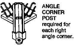 Folding Guard - Temporary Structure Floor Socket - For Temporary Structures - USA Tool & Supply