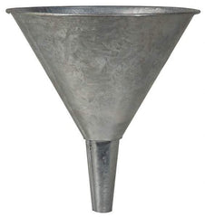 Value Collection - 1 Qt Capacity Steel Funnel - 5-1/2" Mouth OD, Straight Spout - USA Tool & Supply