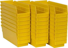 Akro-Mils - 11-5/8" Deep, Yellow Hopper Shelf Bin - 4" High x 4-1/8" Wide x 11-5/8" Long - USA Tool & Supply