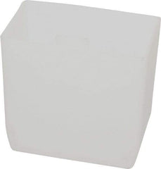 Akro-Mils - 2" Wide x 3" High, Clear Bin Cup - Use with 30-138, 30-158, 30-178, 30-124, 30-164, 30-184, 30-174, 30-110, 30-120, 30-130, 30-150, 30-170, 30-128 - USA Tool & Supply