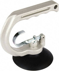 Made in USA - 25 Lb. Capacity Heavy Duty Double Cup Sheet Metal Lifter with Release Trigger - 4 Inch Cup Diameter - USA Tool & Supply