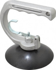 Made in USA - 35 Lb. Capacity Heavy Duty Double Cup Sheet Metal Lifter with Release Trigger - 5 Inch Cup Diameter - USA Tool & Supply